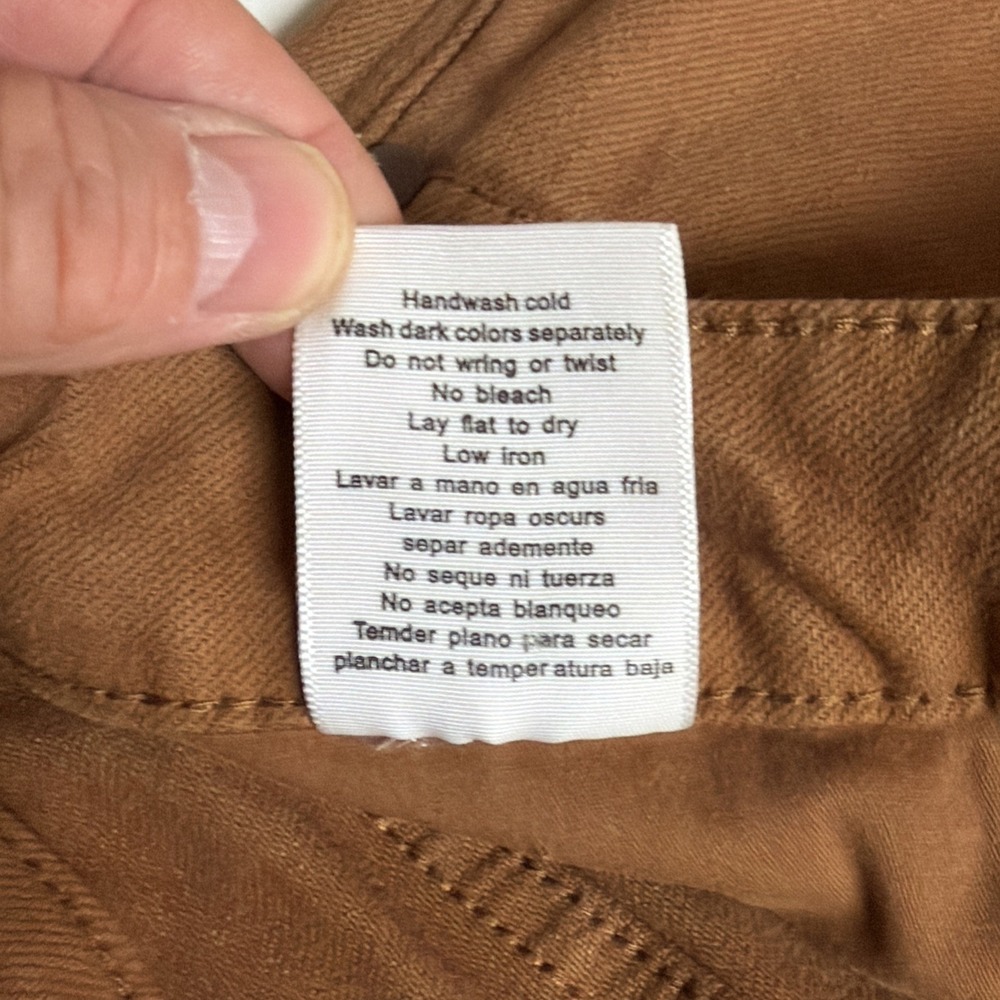 JUDY BLUE Women's Shorts Size 1XL Brown Garment Dyed Jean Stretch Comfort - Picture 7 of 7